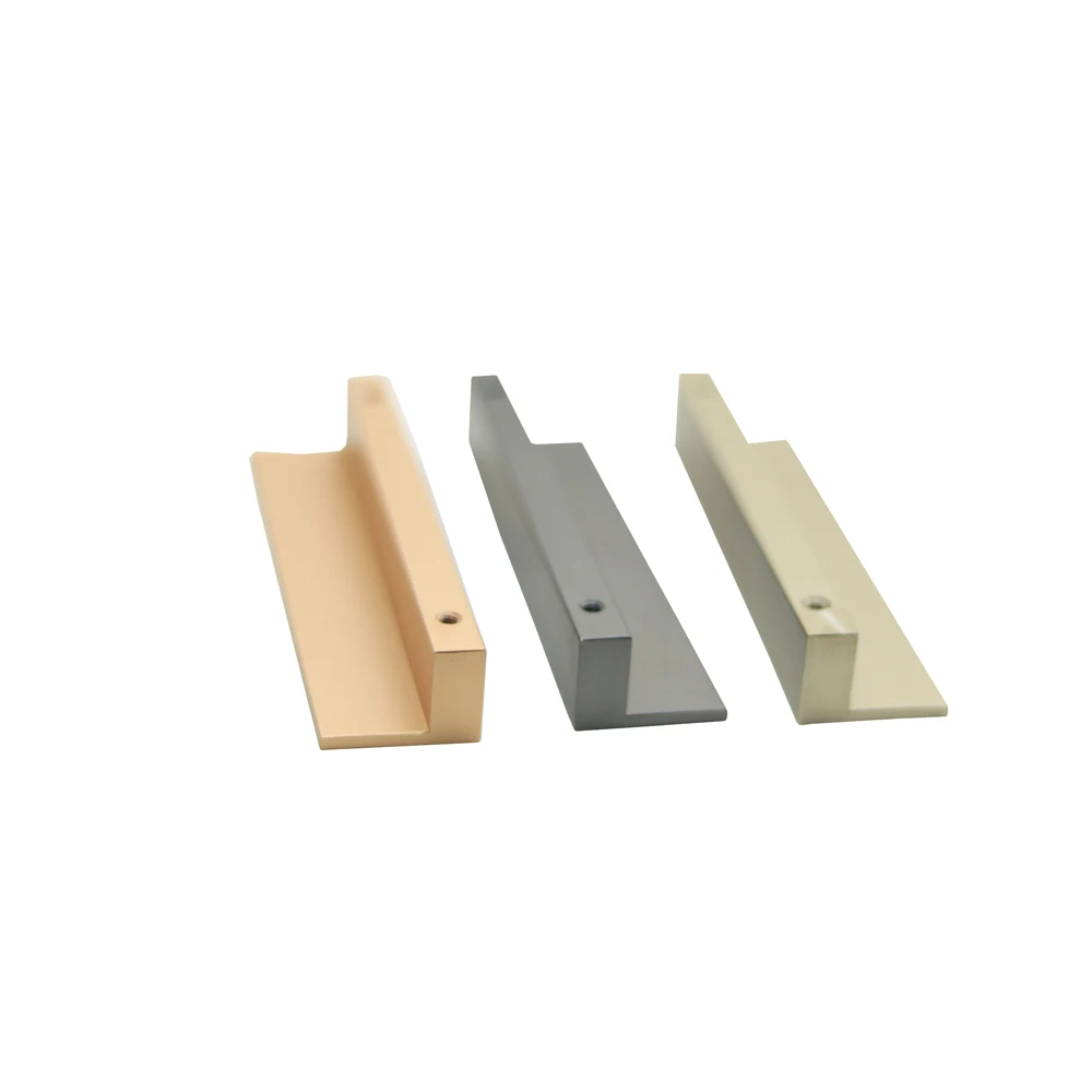 luxury rose gold new design aluminum alloy square kitchen cabinet handle hidden door handle crystal drawer handle for closet