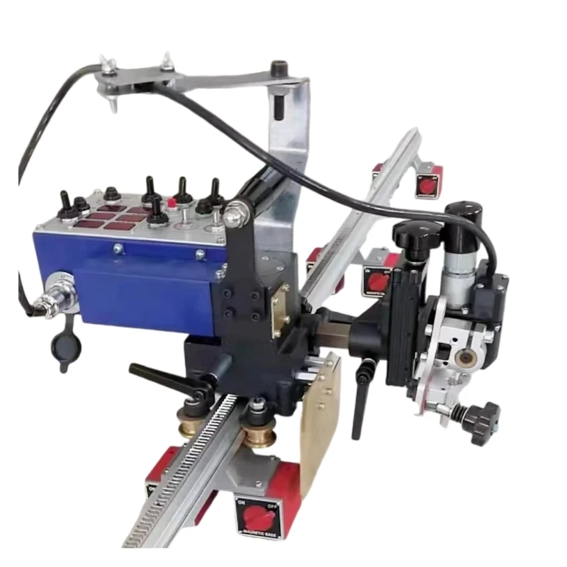 Vertical and horizontal portable automatic swing welding trolley equipment for MIG welding gun welding machine