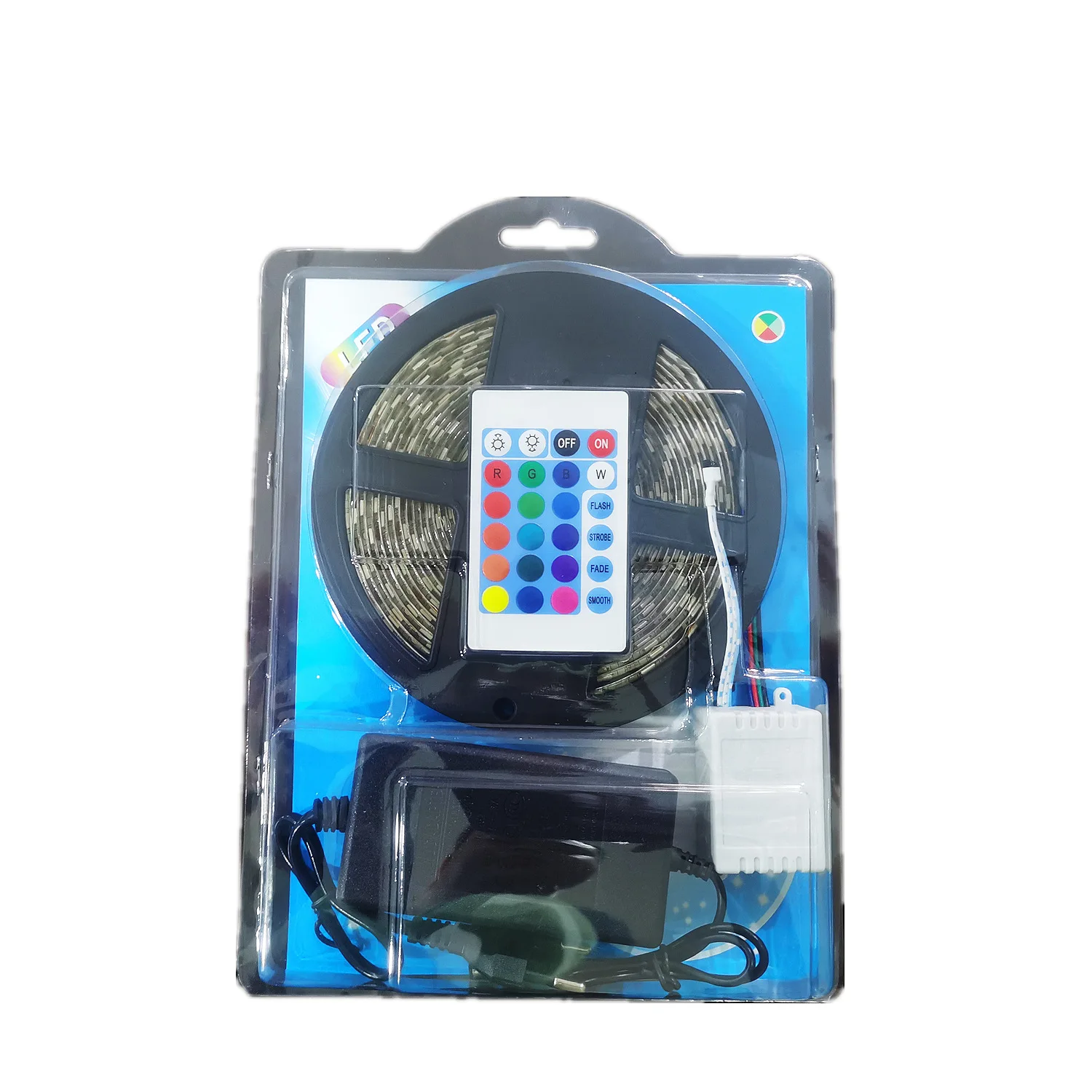 LED Light Strip 12V5050RGB Set 2835 Colorful Color Change 60 LED Outdoor 5 Meter Light Strip Set