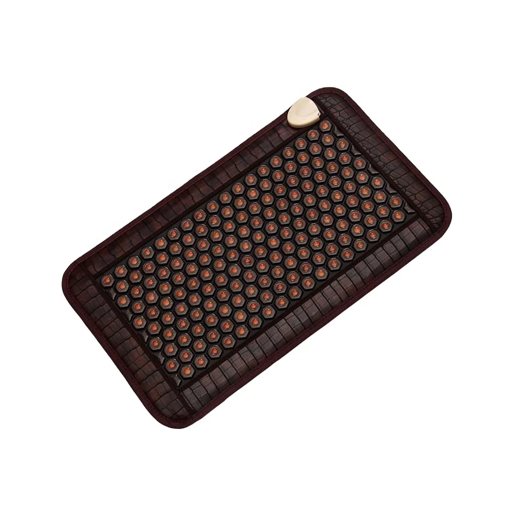 Корейский массажер Турмалин Инфракрасный Нагрев тепловой электрический Нефритовый камень массажный матрас германиевый коврик с драгоценным камнем