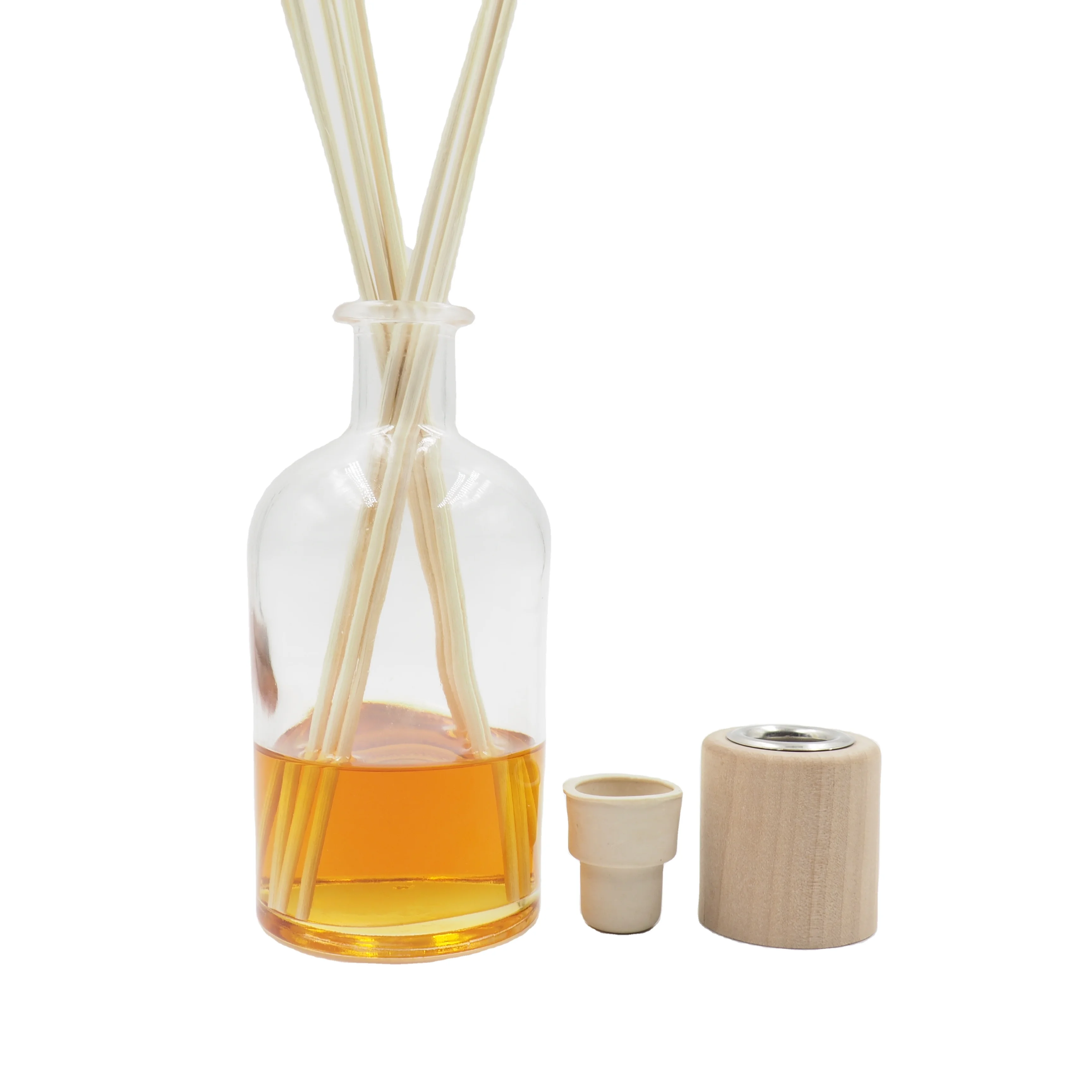 2021 new hot sale Diffuser  Aroma Glass Bottle with reeds
