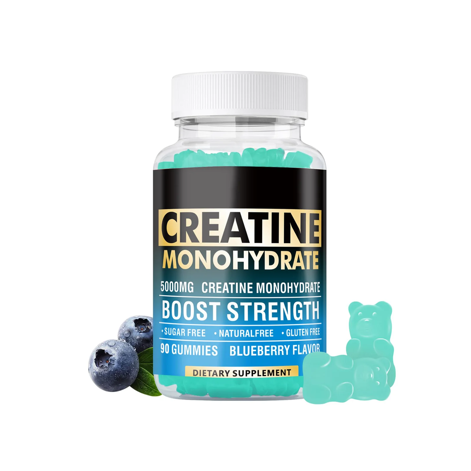 Creatine Monohydrate Gummies for Men & Women GMP Certified Non-GMO Creatine Monohydrate Gummy
