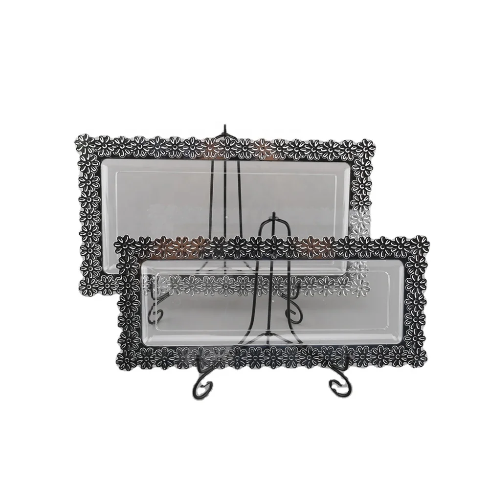 Hot sale wholesale cheap transparent disposable long plastic tray