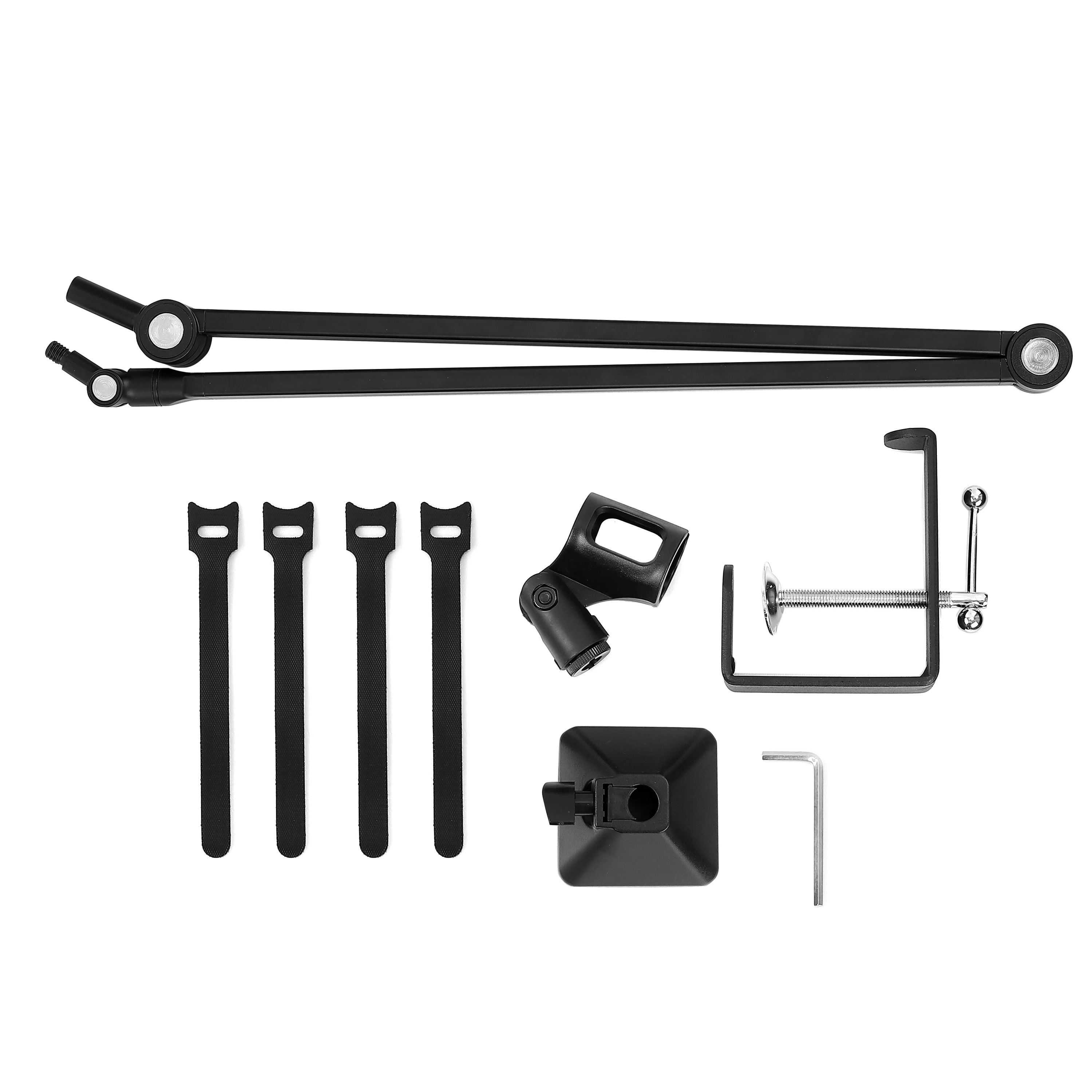 Регулируемая настольная стойка для микрофона-Точный Алюминиевый зажим с плавным контролем высоты стабильность вещания студийного использования