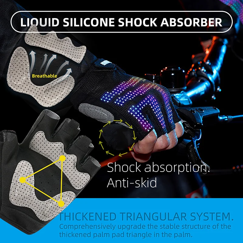 Light Weight Anti-Shock Sports Gloves Weight Lifting Gym Fitness Gloves Bicycle Gloves