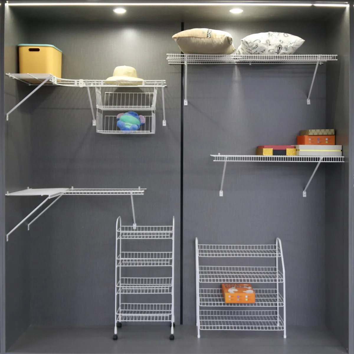 CLOSETMATE wire closet system closet accessories storage organization folding cabinet