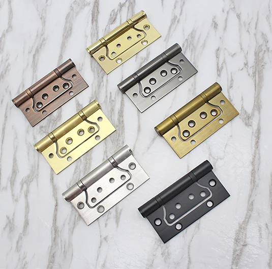 Custom Size Red Antique Copper Wooden Door Vintage Hinges Stainless Steel Butterfly Hinge for Indoor Room