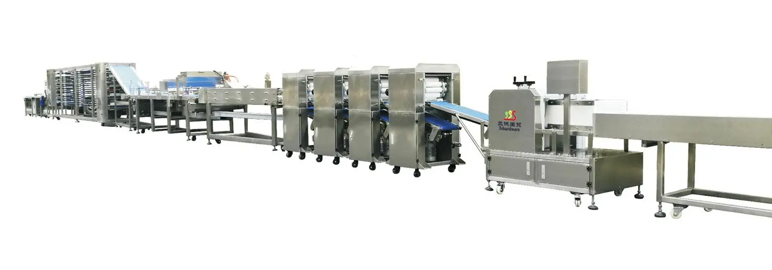 Hot Sale Roti Lachha Paratha Making Machine Layered Parotta Production Line