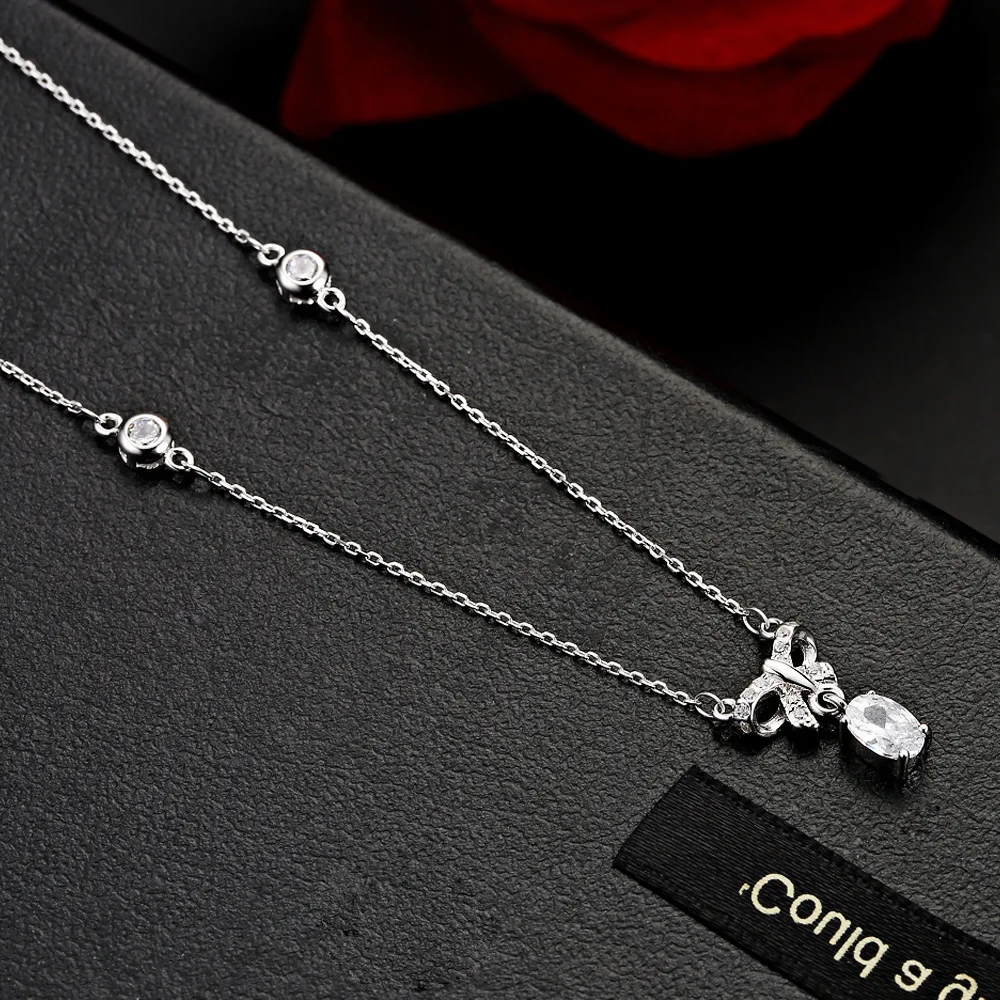 2020 new factory clavicle chain 925 sliver fashion necklace for women