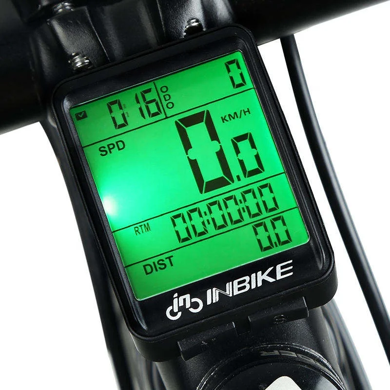 Inbike Waterproof Universal Wireless Backlight Bike Digital Meter Speedometer Cycle Speedometer