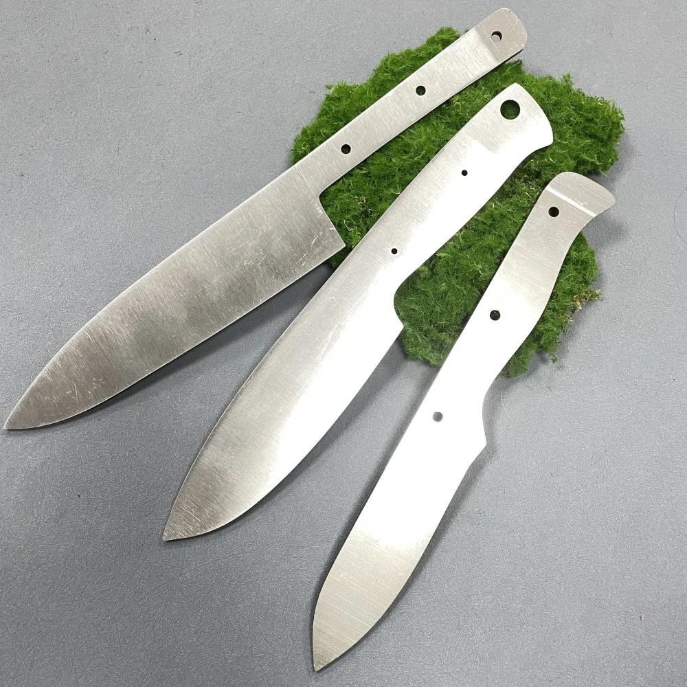 High-end industrial knife blades and DIY  chef knife blank Factory CNC cutting 440C D2 VG-10 steel blades for knife makers