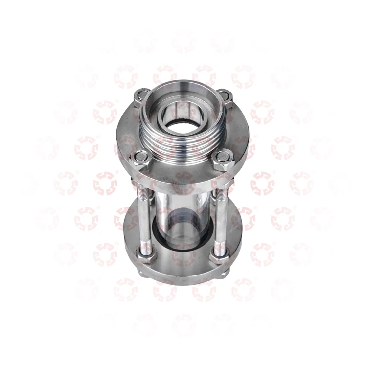 304 316 Union Sight Glass Tube Type Stainless Steel Tube Straight Through Quick Contact Sight Glasses