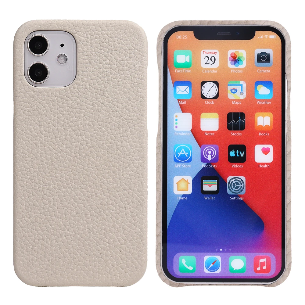 Sundo phone case custom Genuine Leather Mobile Phone Case 2021 Sublimation white Luxury  Phone Case for Iphone 13