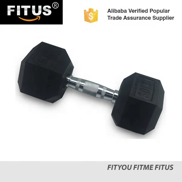 FITUS Gym or Home Equipment Rubber dumbbell Hex Dumbbell cheap price