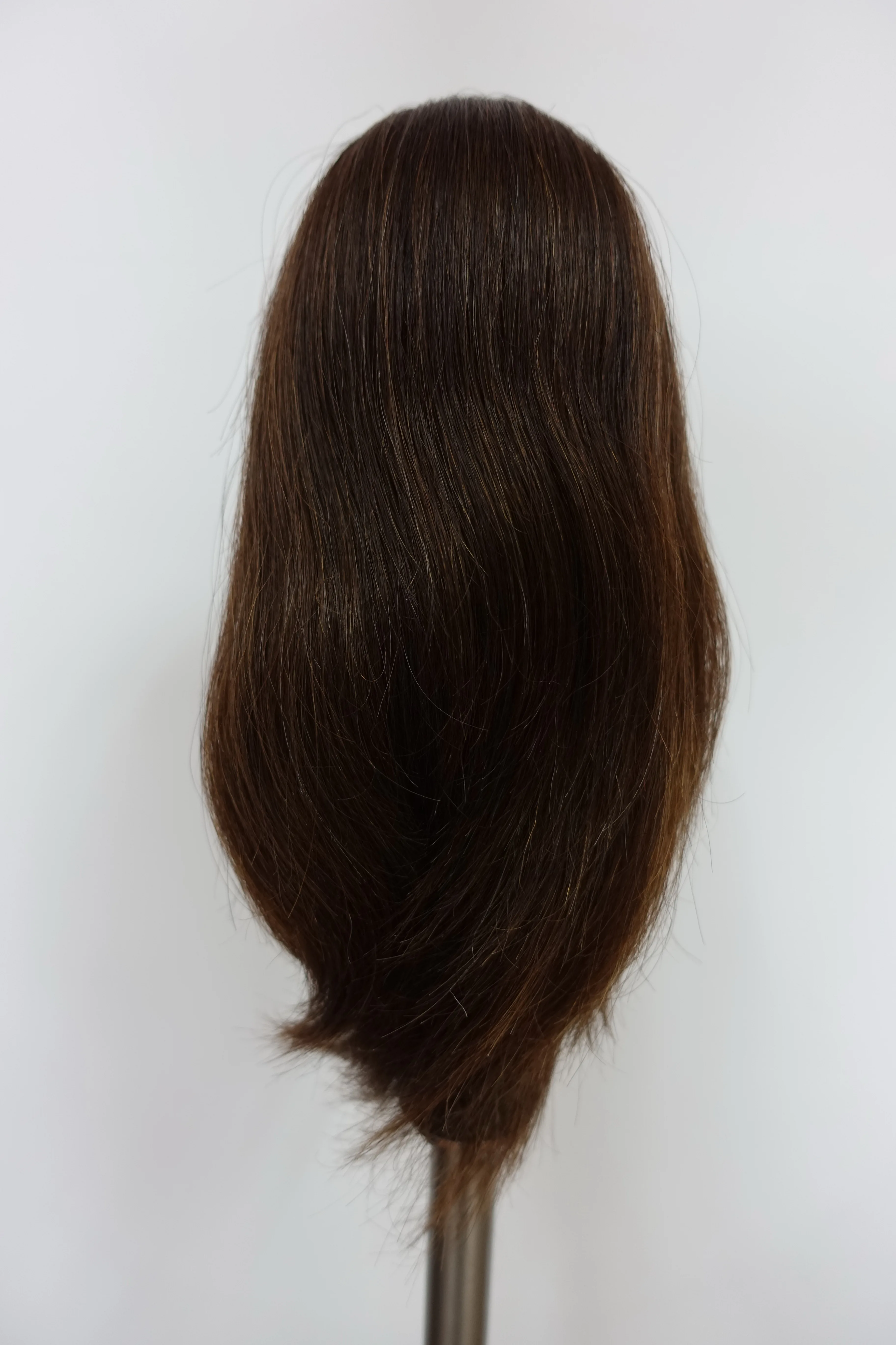 100% Real Hair Small Size Mini Manikin Head Styling Hairdresser Training Head,Cosmetology Mini Doll Mannequin Head