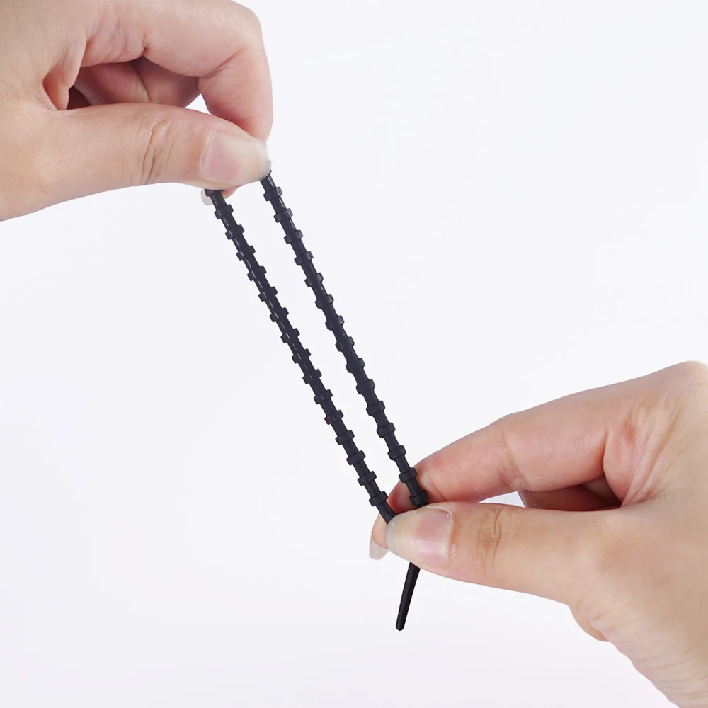 Multi Purpose Hot Selling Silicone Cable Tie Flexible Organizer Cable Ties Binding Cord Straps