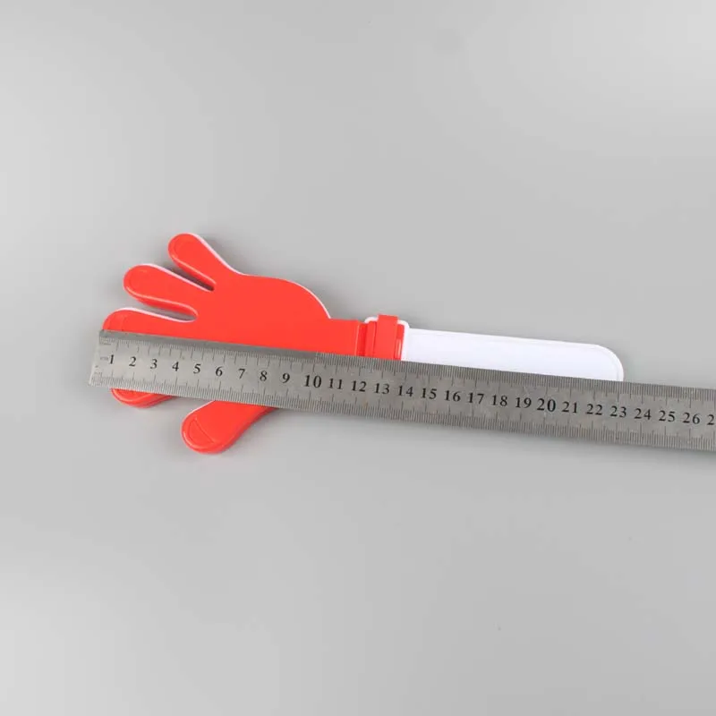 Best Sale Promotional Plastic Football Hand Fan Clapper Cheering Plastic Crafts