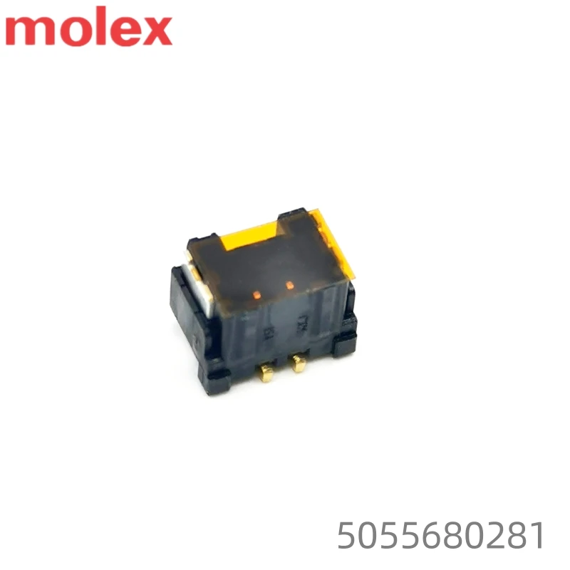 Genuine 1.25mm SMD Molex Connector 5055680281 Wire to Board 2 Pin Male PCB Surface Mount Black Header for Sale
