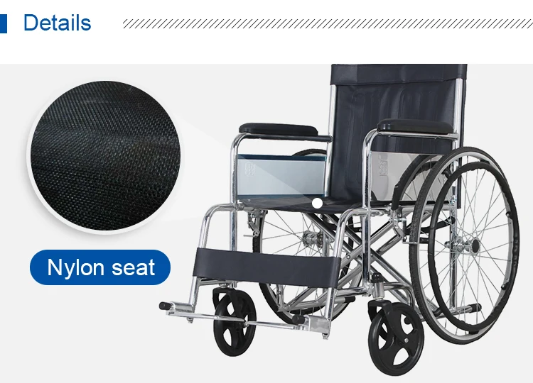 KY874--Chromed manual wheelchair