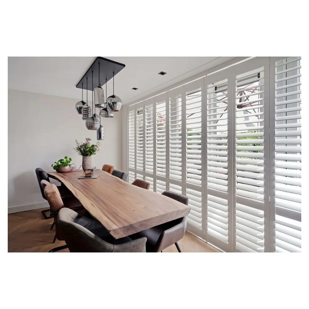 PRIMA Wood Louver Wall Panel Waterproof Louvered Doors Pvc Louvre Panels