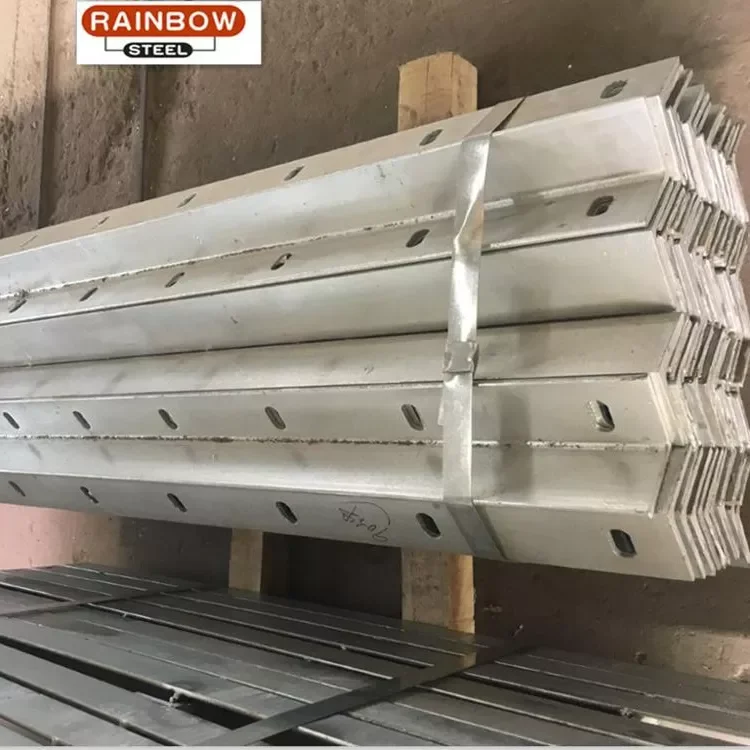 construction hot dipped galvanized slotted steel bars angle iron