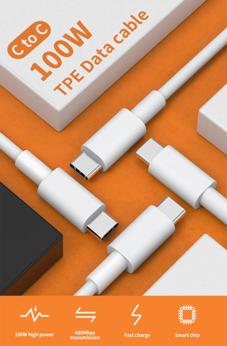 OEM source factory price usb power cable de phone usb to 5a type c type data cable for charging