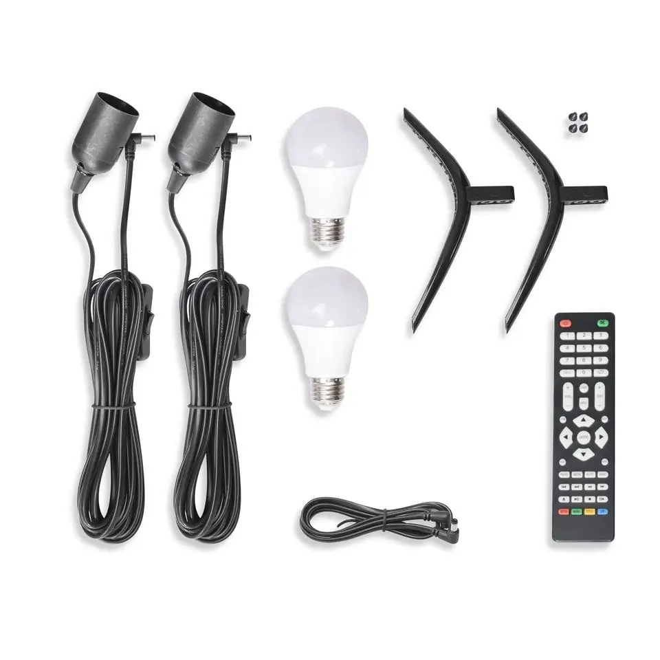 32 40 Inch Battery And 40W Solar Panel For DC AC TV Solar Powered TV With Lithium Battery Backup HD TV