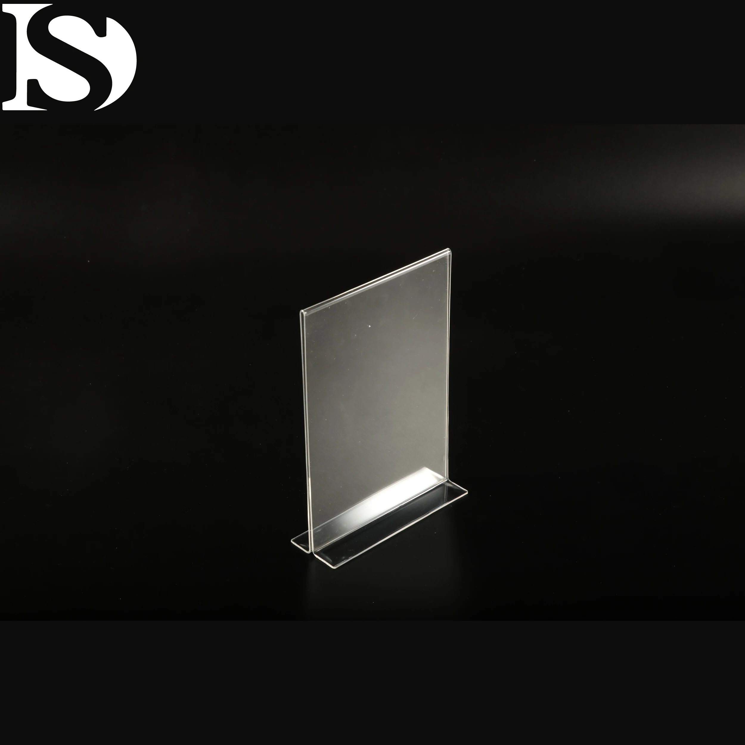 Easy to install pedestal greeting card table display stand business card display stand desktop acrylic display stand for shops