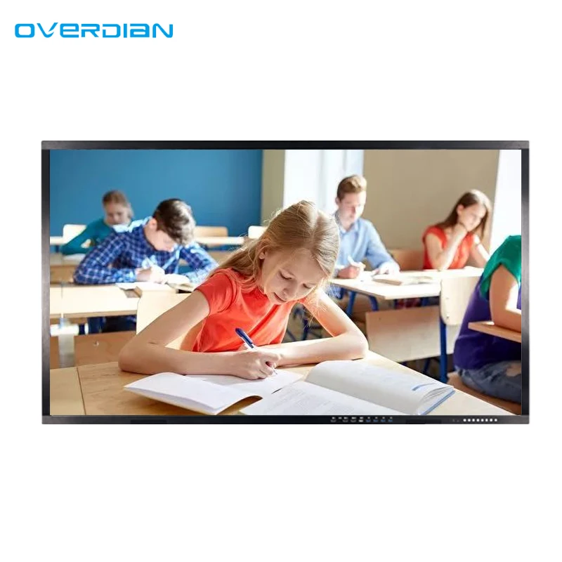 Dual System Function 75 Inch Touch Screen Interactive White Board Digital Whiteboard For Education Conference