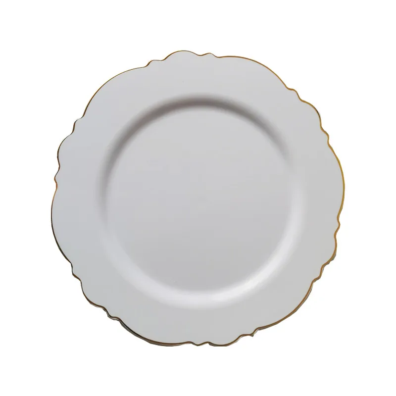 Hot selling rectangular rectangle ps sets restaurants dinnerware platter dinner bread heavy duty plastic plates