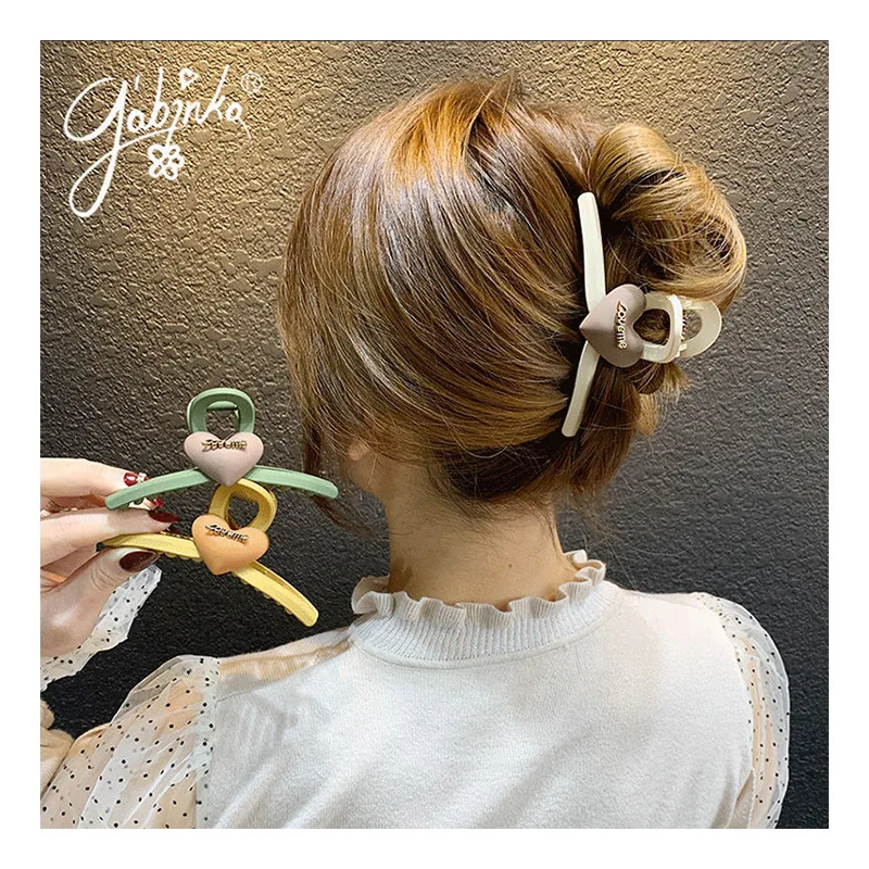 
Hot sale fashion love big hairpin female hair accessories plastic hairpin 
