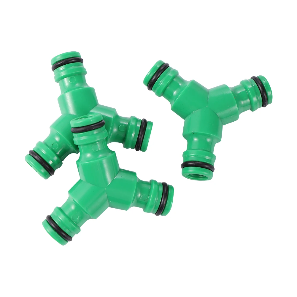 Y Shaped 3 Way Snap in Garden Hose Fittings Water Diverter Accessories for Lawn Flower Farm Irrigation