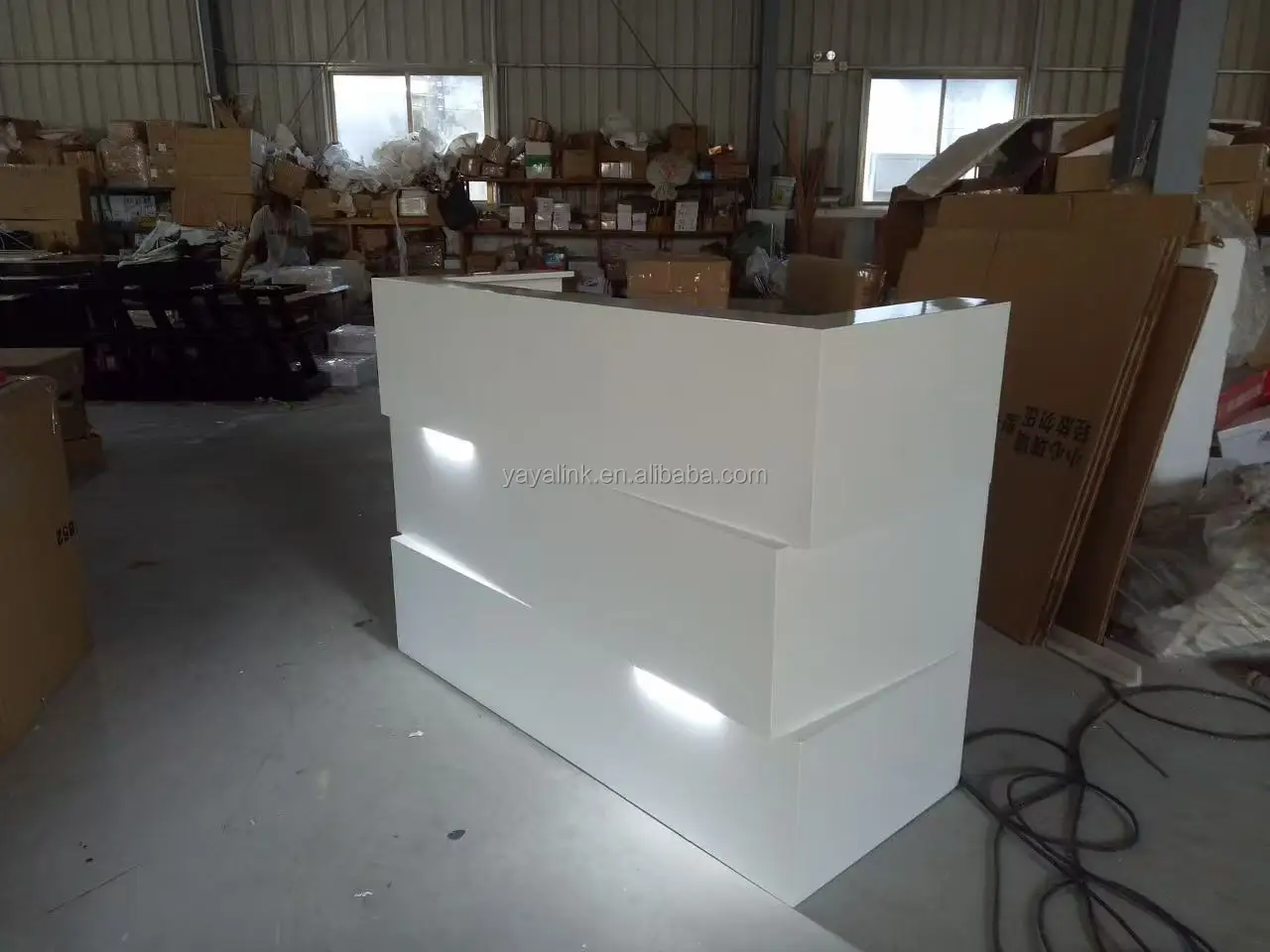 High end design office building reception desk for beauty salon hotel