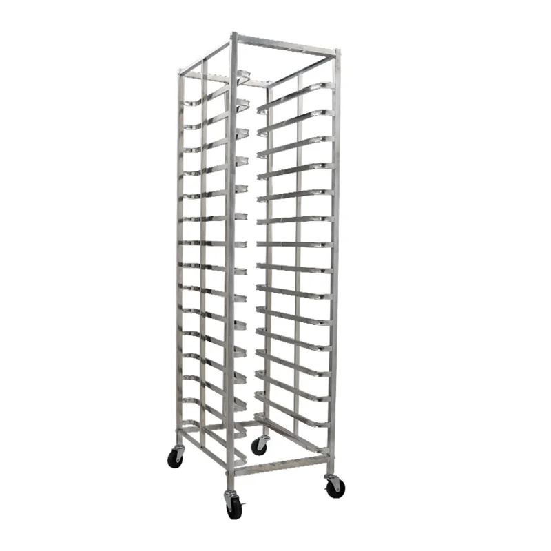 
Bakery Cooling Tray Trolley Stainless Steel Buffet Service GN Pans Rack Trolley 