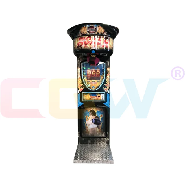 CGW Punching Bag Arcade Game Machine Redemption, Automatic Boxing Machine Big Punch With Balls/Tickets Out