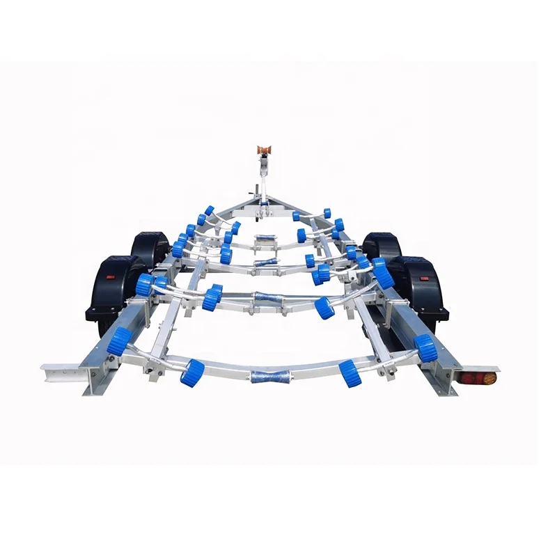  Aluminum Boat Transport Trailer Manufacturer SALE Max OEM Customized Hot Motor Surface PACKING Wheel Color Double Brake