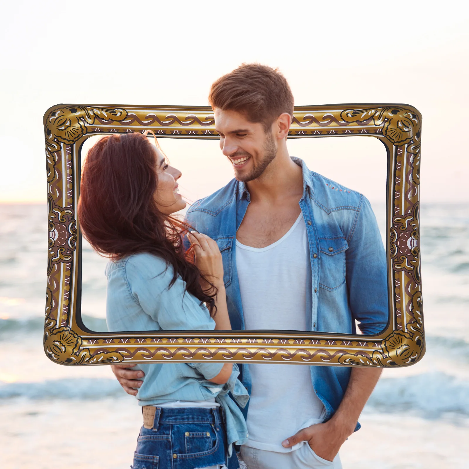 Amazon new PVC inflatable photo frames photo taking pictures props photo booth frame inflatable for party