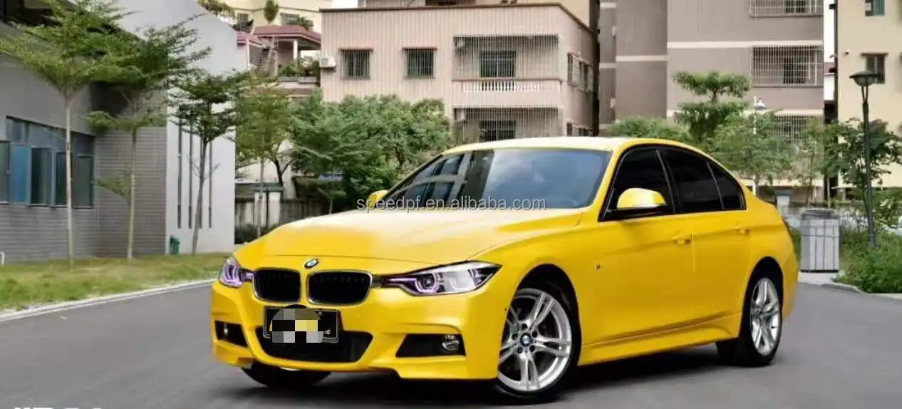 Hot Sales Air bubble free anti- scratch 1.52*18m Matte Metallic Yellow Car Wrap Film Vinyl Wrap