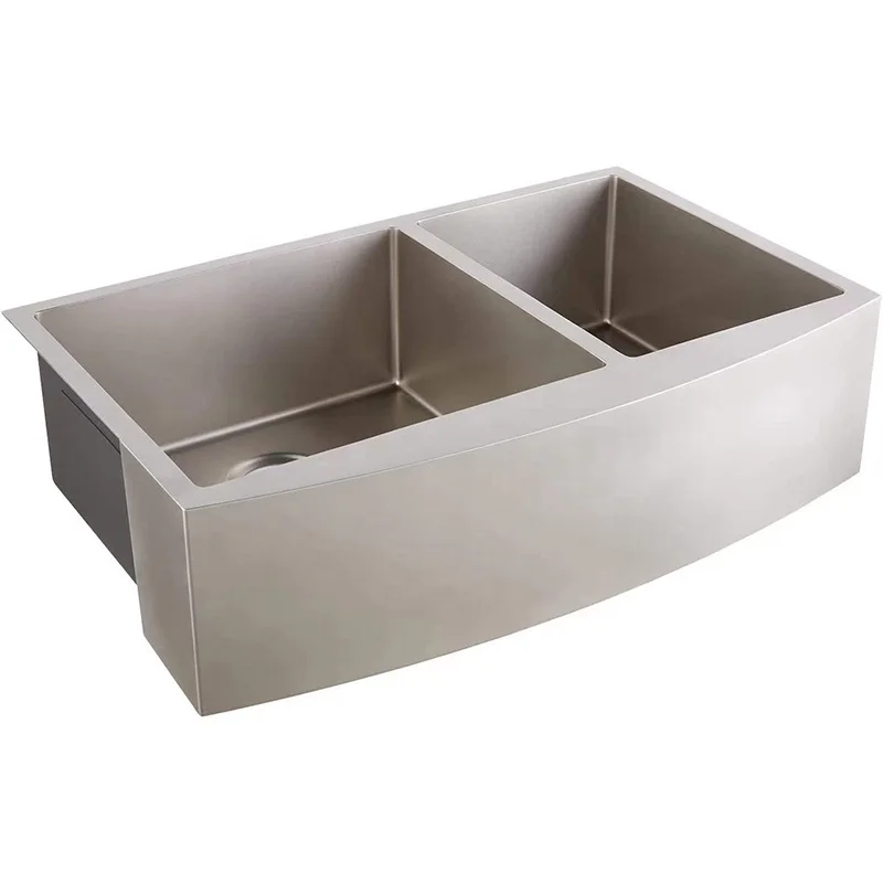 Factory Wholesale High Quality Golden Kitchen Double Sink Tripl Bowl modern fregaderos de cocina de acero inoxidable