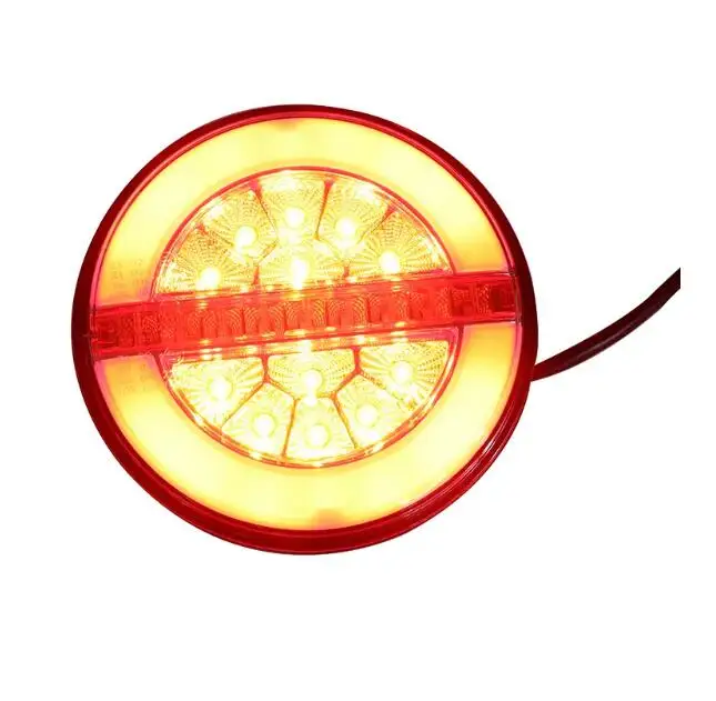 5.5 inch new arrived 2023 Universal  round led truck Trailer part rear stop Direction Indicator reflector tail lamp 12V 24V