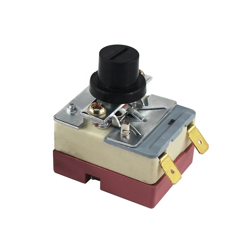 Egg Incubator Gas Geyser Oven Knob Iron Ceramic AC Heating Capillary Manual Reset Thermostat WHD-220EM 220Deg for Incubator