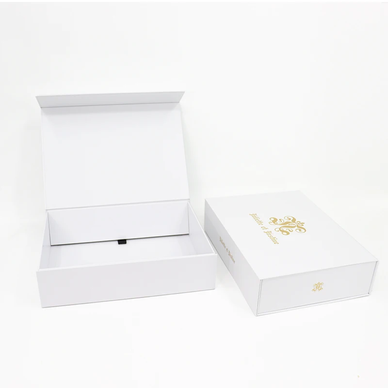 Custom Luxury Packaging Cardboard Book Style Rigid Paper Magnet Closure Hard Board Magnetic Gift Box for Watch Clothes Jewelry