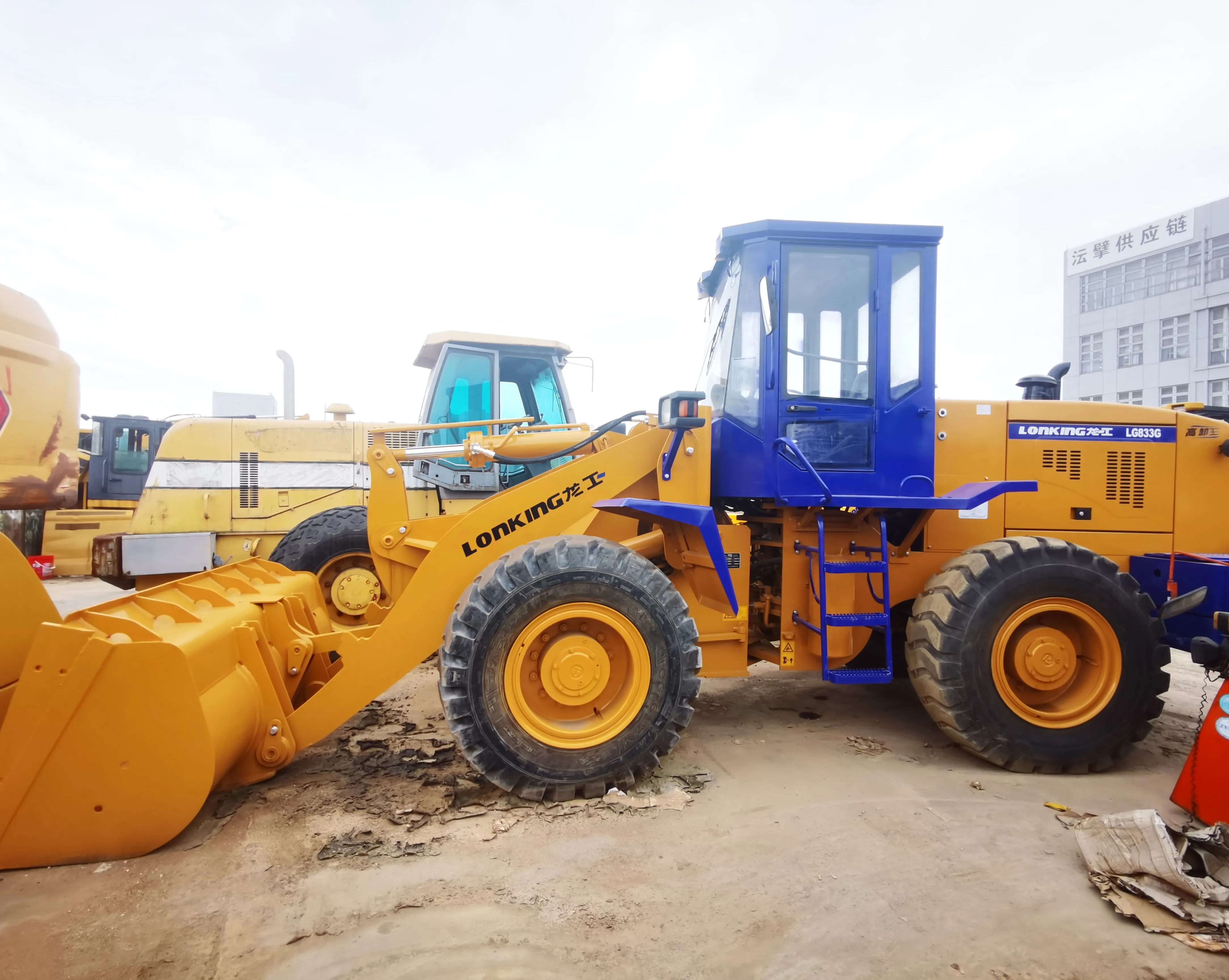 Cheap sale 2023 Used 3ton lonking LG833G wheel loader 92kw DEUTZ engine Farm Use Front Loader