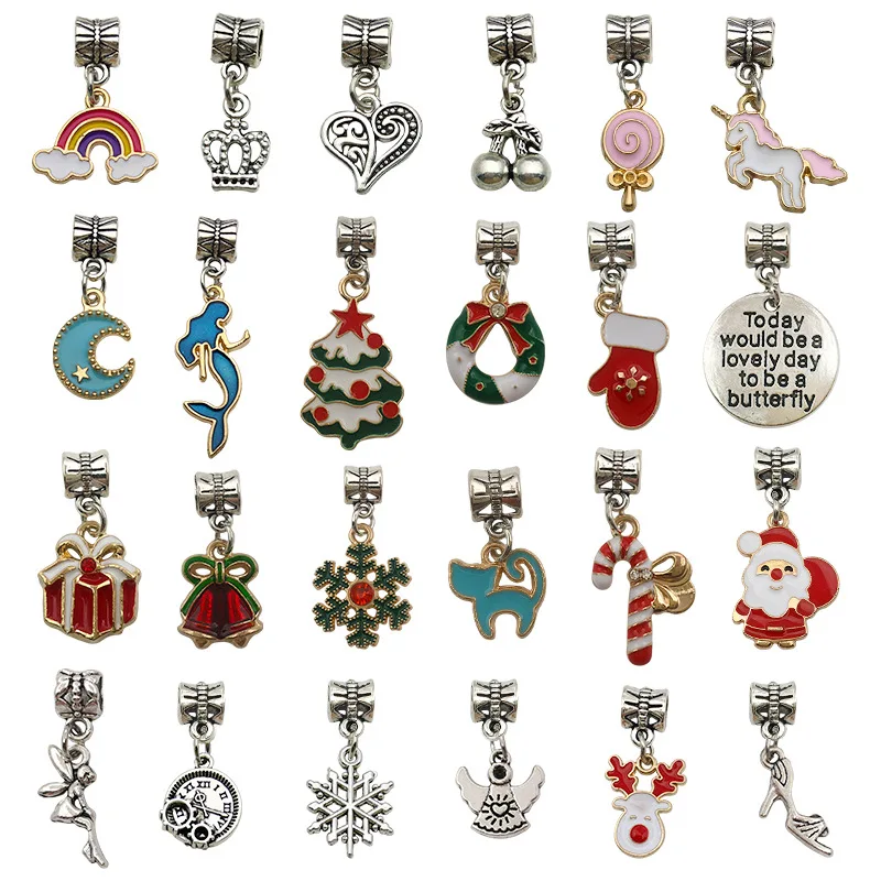 Wholesale 100 Pieces Christmas Bracelet Gift Box 5 Bracelets Gift Box Set Diy Beads Blind Box Christmas Bracelet Gift
