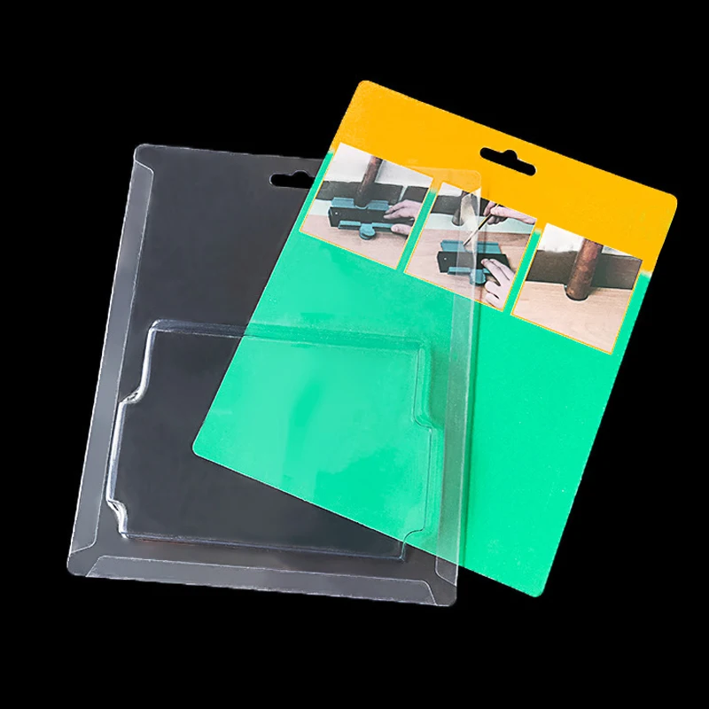 Slim Plastic Package Box New Design Carded Forming Clamshell Pvc Slide Custom Memory Card Blister Packaging Plastic Tr
