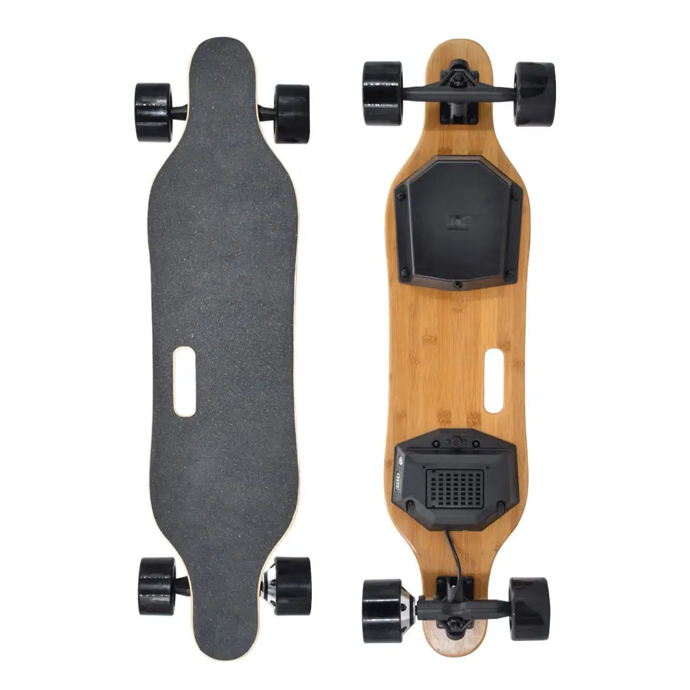 Longboard скейтборд 4 колеса Электрический с двумя двигателями пульт дистанционного управления диапазон для взрослых детей