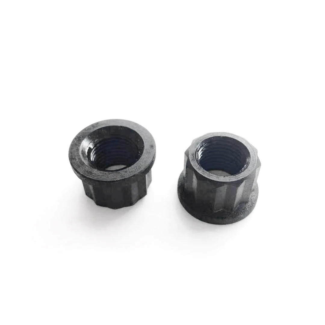 
High quality m8 titanium 12 point flange nuts 