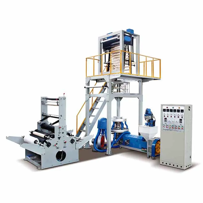 Имеет видео SJ-55 высокоскоростной PE выдувная пленка экструзионная машина