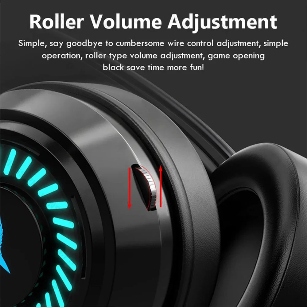 G60 Gaming Headset Noise Canceling Microphone 7.1 Stereo Surround Sound PS5 PS4 Xbox PC Laptop Mac Computer