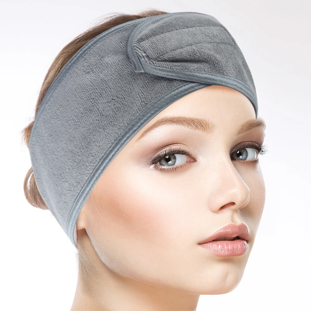 Custom Private Label Microfibre Skincare Hair Band Head Band For Washing Face